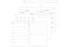 ‎PEN & PAGES pen & pages® Kalender 2026 "1 Woche eine Seite + ToDo" 1 Woche auf 2 Seiten DIN A5 Kalendereinlage für Ringbuch mit Monatsübersicht Jahresübersicht DACH Feiertagen 6 fach Lochung (All-in-One)