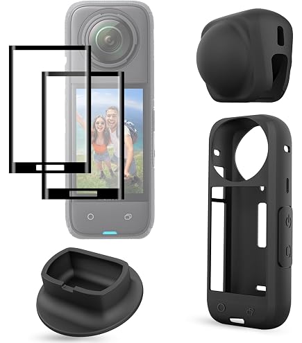 Kkiuop Displayschutzfolie Aus Gehärtetem Glas Für Insta360 X4 – Kratzfest, HD Klar, 360° Schutz
