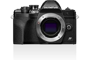 Appareil Photo Micro Four Thirds Olympus Om-D E-M10 Mark IV, capteur 20 MP, stabilisateur d'image sur 5 Axes, écran LCD pour Selfies, viseur électronique, vidéo 4K, autofocus Puissant, Wi-FI, Noir
