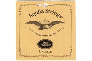 AQUILA CORDE ARMONICHE Aquila 30U Sopran-Ukulele Satz, Quint-Stimmung, New Nylgut, GDEA, G-Saite umsponnen, Saitenlänge 60 cm