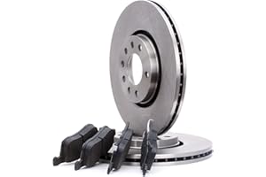 RIDEX Kit de discos de freno y pastillas 3405B0223 Eje delantero Chapa antichirridos ventilado