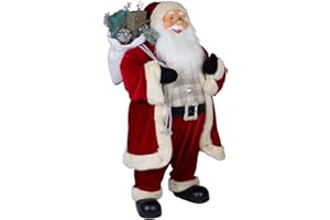 Christmas Paradise stehender Weihnachtsmann Sigurd rot Dekofigur XL (80cm)