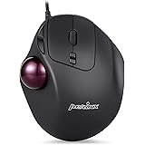 perixx PERIMICE-517 Wired Ergonomic Trackball Mouse with 7 Buttons and 2 DPI Level, 11567