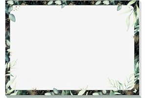 SIGEL JS103 Sottomano di carta, motivo Glamorous Leaves, A3, 30 fogli, certificazione FSC, Jolie