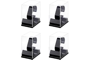 Lansls 4 stycken klockstativ, akryl, klockhållare, transparent, klockhållare, klockor, utställningsstativ, hållare, armbandsstativ, akryl, klockstativ, för klocka eller armband, klockdisplay