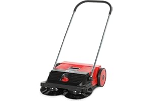 Starmix Haaga 255 - Barredora Manual con Sistema de Barrido Turbo, Capacidad de Barrido 1600 m²/h, Capacidad del depósito 20 litros