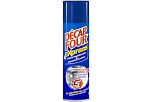 MIR Décap'Four Express – Aérosol (400mL) – Nettoyant Four Ultra Dégraissant – Formule Avec Soude Caustique