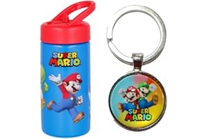 OM SUPPLIES Super Reusable Sipper Water Bottle Drink Bottle with built-in handle for Easy Carry School Lunch Kids Childrens 410ml (Super)