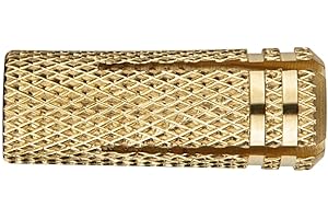 BATIFIX Chevilles à expansion en laiton M4 M5 M6 M8 M10 M12 Ancrage fileté intérieur métrique Douille à expansion pour des fixations légères en matériau plein (25, M8 x 28 m)