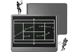 GIGART Taktiktafel Fußball, Basketball, Hockey, Tennis, LCD Elektronisch Coach Tactical Board mit Stift, Löschbarem Coach Zeichenblöcke, Trainingszubehör für Champions League Ball