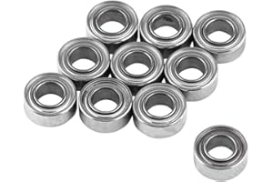 Dingln 10pcs MR63ZZ Doppelt Geschirmtes Miniatur-Kugellager 3x6x2.5mm Kompatibel Mit 3D-Drucker, Modellbau
