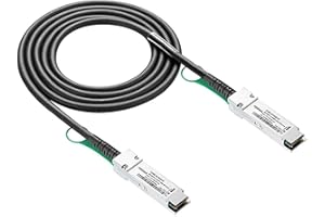 10GTEK 40G QSFP+ DAC Cable, 40GBASE-CR4 Passive Direct Attach Copper Twinax QSFP Cable for Mellanox MC2206130-002, 2-Meter(6.5ft)