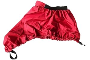 Sgerste universale regolabile kayak Cockpit spray gonna Deck cover S – XL rosso