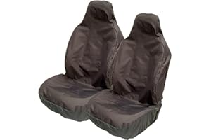 Carseatcover-UK Heavy Duty Black Waterproof Car Seat Covers for BUCKET RECARO SPORTS seats - 2 x Fronts (Airbag Friendly)