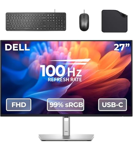 Dell S2722DC USB-C 27 Inch QHD (2560x1440) Monitor, 75Hz, IPS, 4ms