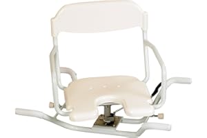 HOMECRAFT Patterson Medical - Sedia girevole, per vasca da bagno, 40 x 52 x 72 cm, colore: bianco