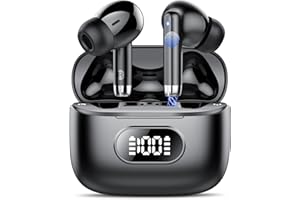 COIOC Wireless Earbuds, Wireless Headphones Bluetooth 5.3 Headphones with 4 ENC Mic, Bluetooth Earphones with 50H Hifi Stereo, Noise Cancelling Headphones Wireless Mini Ear Buds IPX7 Waterproof LED Display