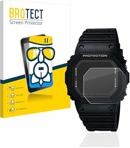 Pellicola Protettiva Brotect Per Casio W-800H-1AVES - 2 Pezzi Trasparente Anti-Impronte - Foto 8