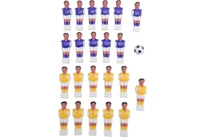 Keenso Foosball Herrar, 22-pack Bordsfotbollsspelare med Hartskonstruktion, för 1,4 M Fotbollsbordsspel, Utan Verktyg