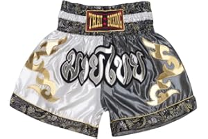 SIAMKICK Klassische Muay Thai Shorts für Männer Frauen Boxen Kickboxen High Grade MMA Kampf Kleidung Training Workout Trunk