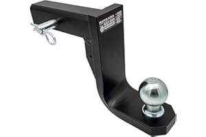 XIMPLIO AHK insert, deep-drawn US adapter for US vehicles, square tube holder (receiver), 2 inches, 51 x 51 mm (height -100 mm)