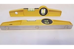 BBI LTD HI Viz Scaffolders 3 Rare Earth Magnetic Spirit Level 10 Inch / 250 mm