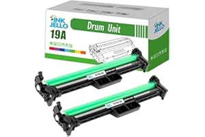 InkJello Drum Unit For Printer, Compatibile with HP LaserJet Pro M102 M102a M102w M130 M130a M130fn M130fnwp M130fw M130nw M132a M132fn M132fp M132fw M132nw M132sfnw M132snw M134 CF219A,19A(2-Black)