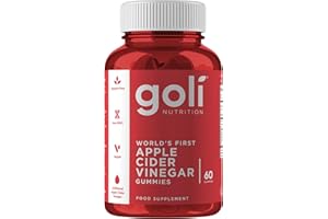 Goli Apple Cider Vinegar Gummies | Digestion, Gut Health & Appetite | Vitamin B12, Gelatin-Free, Gluten-Free, Vegan & Non-GMO | Taste The Apple, Not The Vinegar | 60 Gummies
