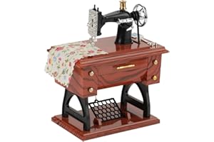 HZTYYIER Nähmaschinen Musik Box, Spieluhr Nähmaschine, Spieluhr für Zuhause, Büro, Arbeitszimmer Dekoration, Geburtstag Weihnachtsgeschenk vorhanden