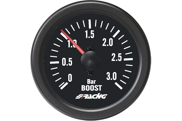 Simoni Racing BV/B2 indicateur pression Turbo Moteurs Diesel, Bleu/rouge