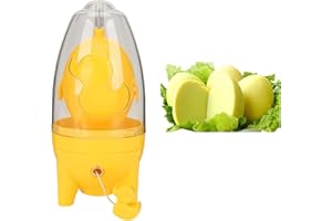 MOSLATE 1PC Egg Scrambler in Shell, frull ino per le uova manuale Spinner per uova per uova sode, bianco e tuorlo Golden Egg Spinner Mixer Cucina Cooking Gadget Tool Egg Maker