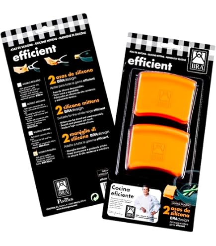BRA Prior Manici In Silicone Termoresistenti, Set Da 2, Per Pentole E Wok Dal 24 Al 36 Cm, Verde
