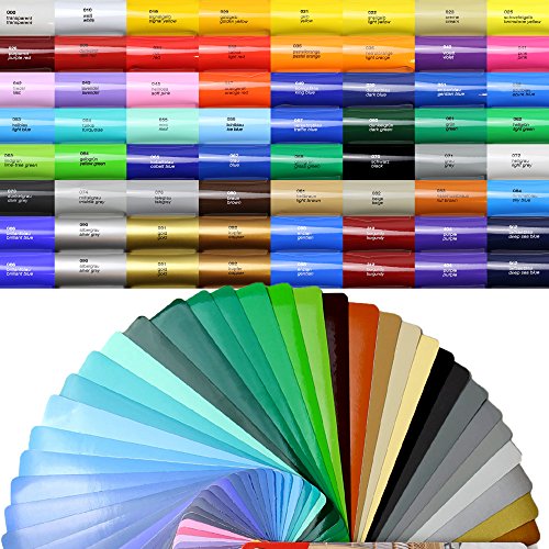 5m x 0,63m Oracal 651 Folien Set – 090 Silber Grau – Glanz Klebefolie – Folie – Moebelfolie – Plotterfolie – selbstklebend - 2