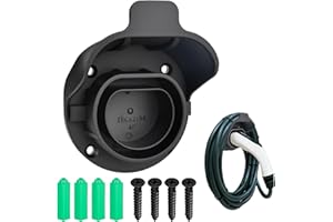 bssmmai Typ 2 uchwyt do ładowania EV, uchwyt ścienny ze śrubami, stacja ładująca do pojazdu elektrycznego typu 2 IEC 62196-2 wtyczka, ładowarka elektryczna do samochodu, organizer na kabel Wallbox