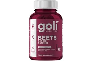 Goli Nutritional Supplement, Beets Cardio Gummy - 60 Count - 100mg CoQ10 & Beet Root Extract - Gluten-Free, Vegan, Non-GMO, and Gelatin-Free. Nature's Great Superfood.