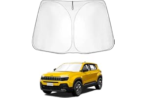 SHAOHAO Compatibile con Jeep Avenger 2023 2024 2025 Parasole pieghevole, protezione dai raggi UV e dal calore Avenger 2024 parabrezza Accessori per auto parasole jeep avenger