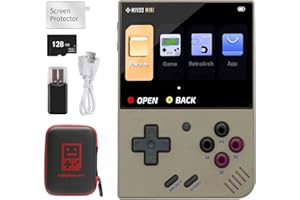 ASTARAMA Console de Jeu portable Miyoo Mini Plus, console de Jeu Rétro Open Source de 3,5 pouces avec carte TF de 128 Go, Plus de 12000 Jeux Classiques Intégrés, Prise en charge du WiFi