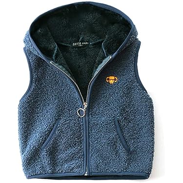 SEAUR Kinder Fleece Weste Mit Reißverschluss - Teddy Fleece Für Jungen & Mädchen