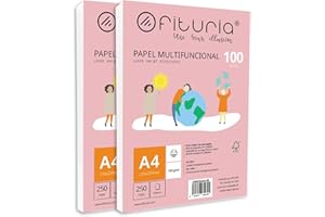 Paquete de folios A4 de 100gr con 500 Hojas Blancas, Papel Multifuncional para Uso Escolar y Entornos Laborales. Ideal con impresoras láser, de inyección o fotocopiadoras - Ofituria