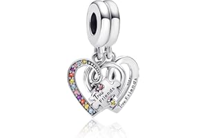 MGIUL 925 Sterling Silber Winnie Cute the Pooh Bear Tigger Cat Dog Charms für Armbänder Halsketten, Star Earth Pass Butterfly Anhänger Perlen Schmuck Geschenk für Frauen Mädchen zu Weihnachten, Geburtstag