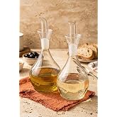 Atbyhome 2'li Borosilikat Cam Yağlık Sirkelik Seti 900 ml - Akıtmayan Cam İbrikli Yağdanlık
