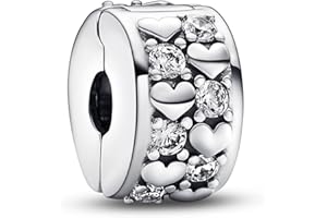 Pandora Moments Charms ze srebra próby 925, serca