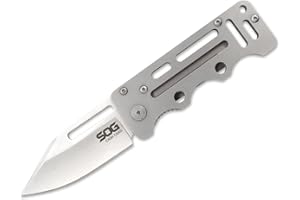 SOG Navaja de bolsillo para hombre, color plateado, talla única