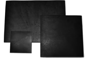 MOLYRRD Solid Black Rubber Sheeting/Sheet x 4mm Thick - Water & Gasket Making Seals, Spacers, Washers (200mm x 200mm)
