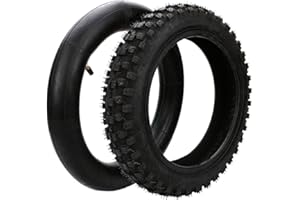 COSHANO Rueda Neumático con camara para moto mini cross Todoterreno de 2.50-10 llanta Reemplazo goma y tubo Interir Caucho de Butilo Antienvejecimiento Absorción de Golpes de Alta Resistencia