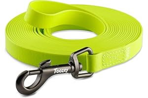 Toozey Longe pour Chien 3m / 7m / 5m / 10m / 15m / 20m Laisse Chien avec Poignée et Sac de Rangement Longue Corde, Laisses de Dressage étanches pour Chiens de Grande et Petite