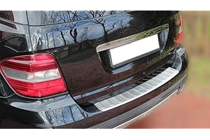 Recambo | Protector de Parachoques trasero | Compatible con Mercedes Clase ML W164 | 2005-2011 | Acero Inoxidable Mate | Protección borde de carga