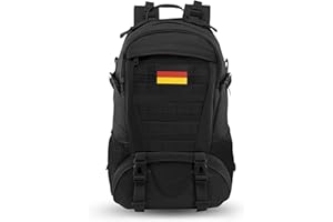 ‎JUEACHY Jueachy Militär Rucksack Herren 30L Wasserdicht Molle Tactical Backpack Military Rucksack Große Kapazität Taktischer Rucksack Outdoor Wanderrucksack Trekkingrucksack für Assault Wandern Reisen Camping