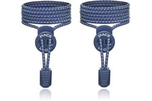ALPHAPACE Pace Locks – elastyczne sznurówki, sznurowadła bez wiązania, zapięcie typu slip-on, dla sportowców, młodzieży i osób starszych, 120 cm
