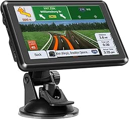 5 Inch GPS Navigation System for Car Truck 2026 - Touchscreen Navigator with UK Maps, Lifetime Free Map Updates, Voice Broadcast, Speed Camera Warning, Vehicle GPS Unit